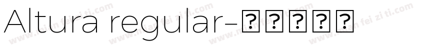 Altura regular字体转换
